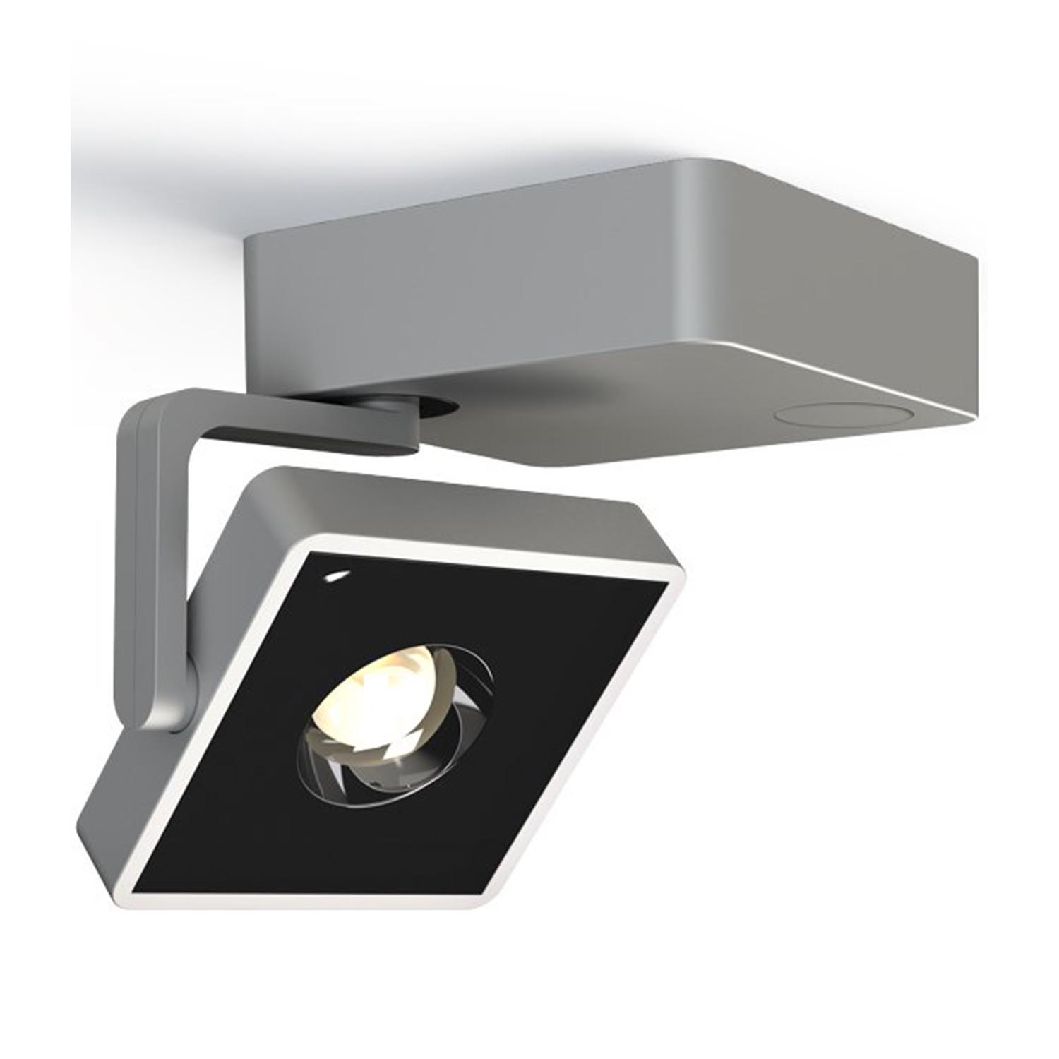 Studio Up LED Deckenleuchte, Lichtfarbe 2700 k, Farbe satin/black von Grau