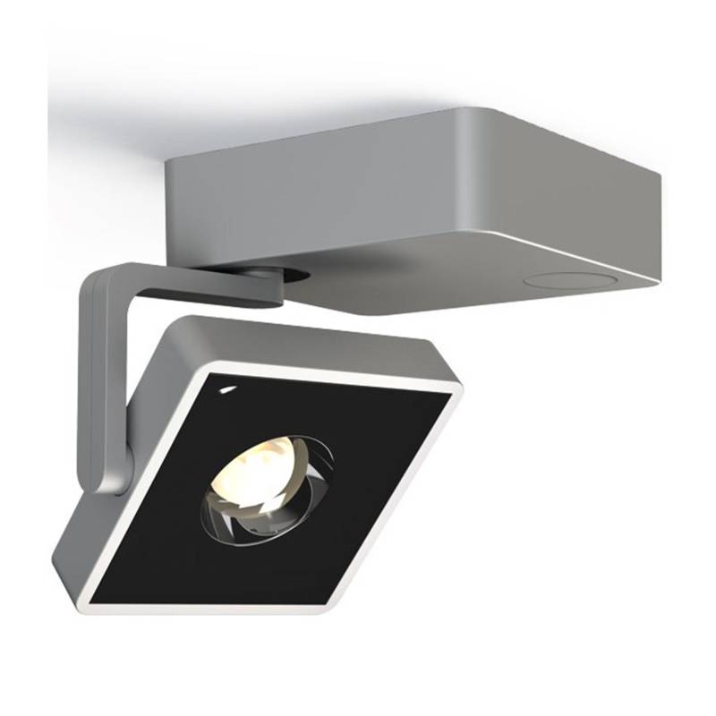 Studio Up LED Deckenleuchte, Lichtfarbe 3500 k, Farbe satin/black von Grau