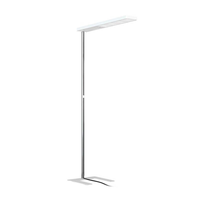 XT-A Plus 120 Floor LED Stehleuchte, Farbe chrome/white von Grau