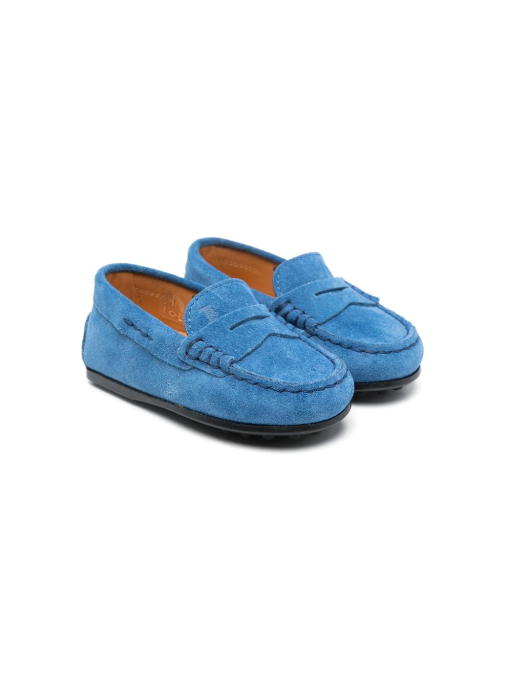 Tod's Kids suede loafers - Blue von Tod's Kids