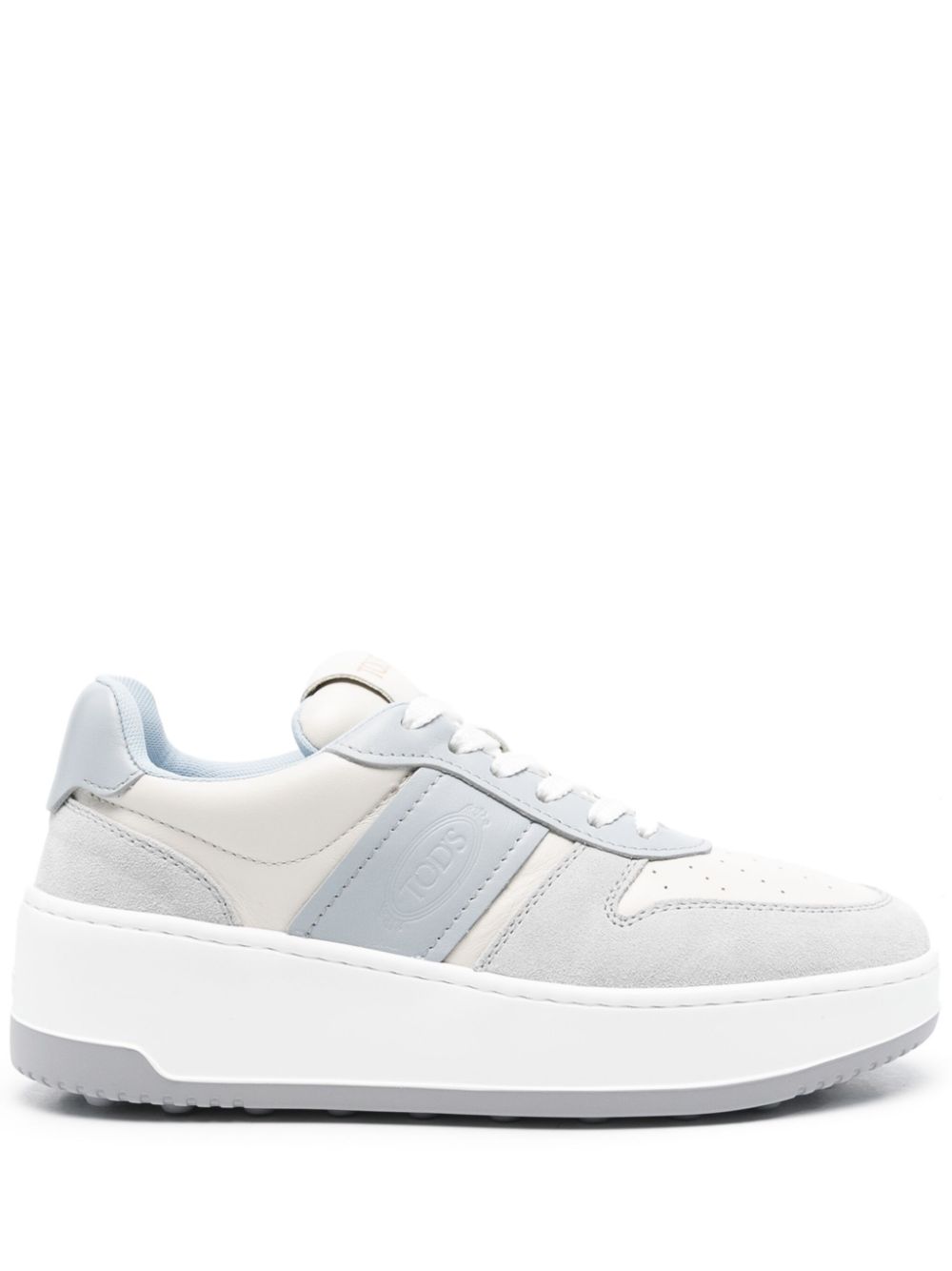 Tod's 50mm leather platform sneakers - White von Tod's