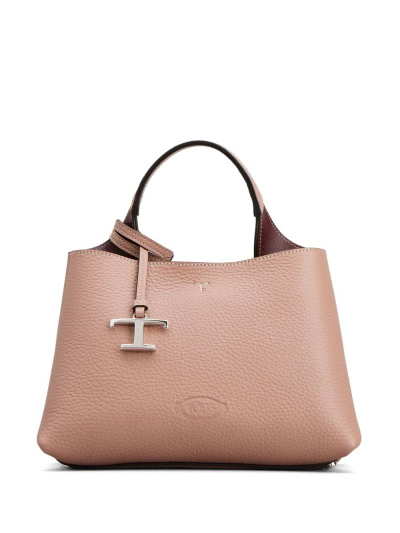 Tod's Bauletto leather tote bag - Pink von Tod's