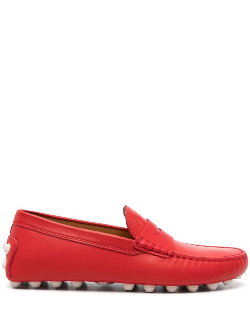 Tod's Gommino Bubble leather penny loafers - Red von Tod's