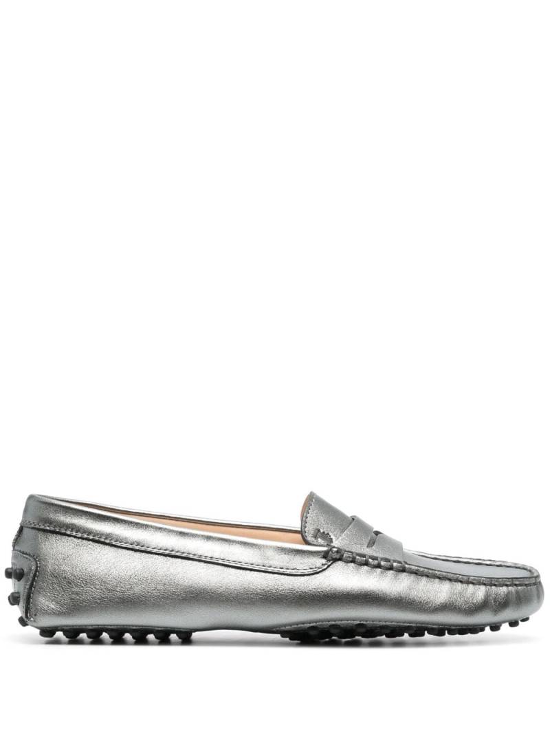 Tod's Gommino Driving leather loafers - Silver von Tod's