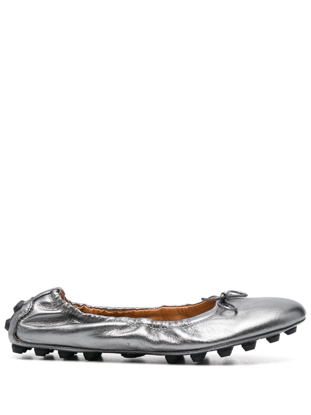 Tod's Gommino ballerina shoes - Silver von Tod's