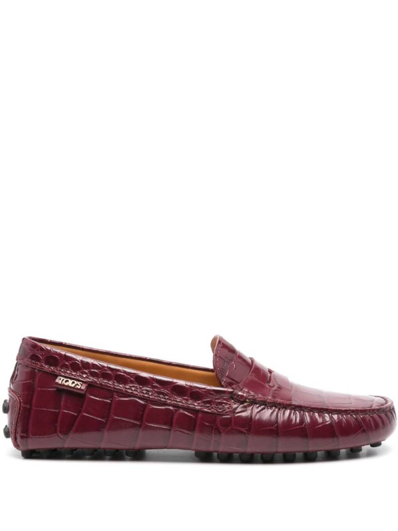 Tod's Gommino driver loafers - Red von Tod's