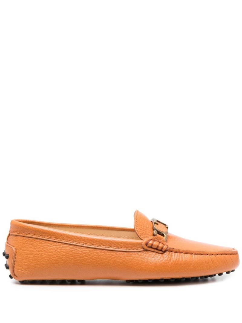 Tod's Gommino leather loafers - Orange von Tod's