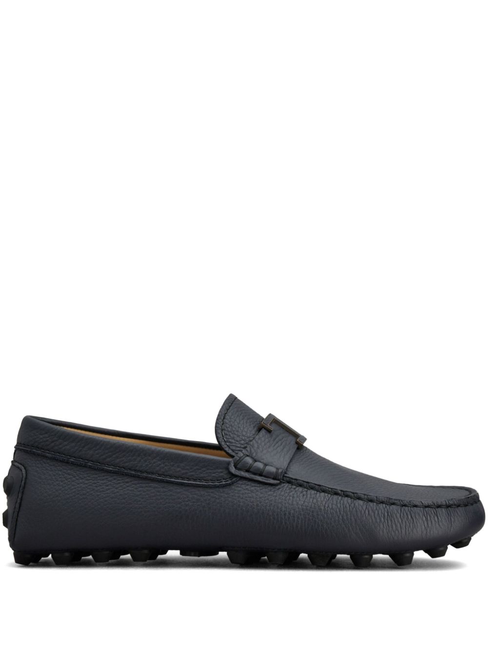 Tod's Gommino logo plaque leather loafers - Black von Tod's