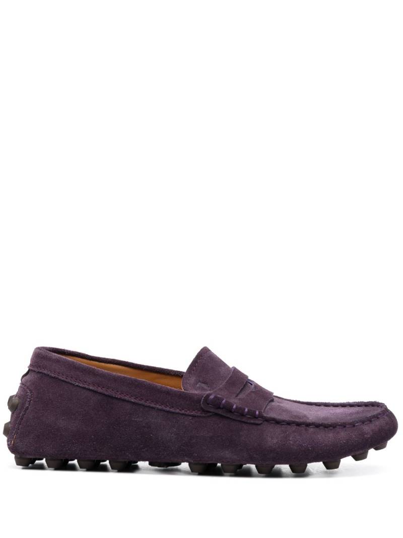 Tod's Gommino suede driving shoes - Purple von Tod's