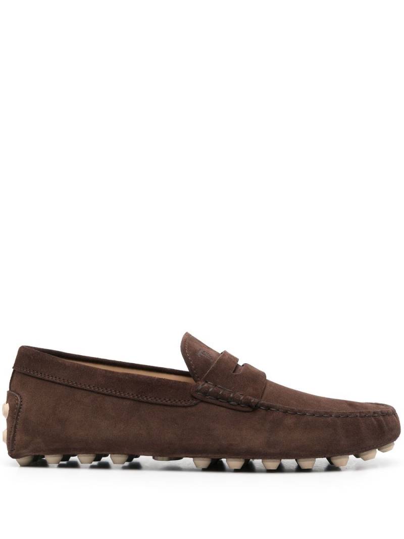 Tod's Gommino calf-suede loafers - Brown von Tod's