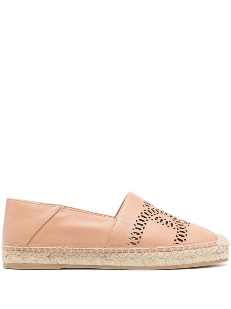 Tod's Kate leather espadrilles - Neutrals von Tod's