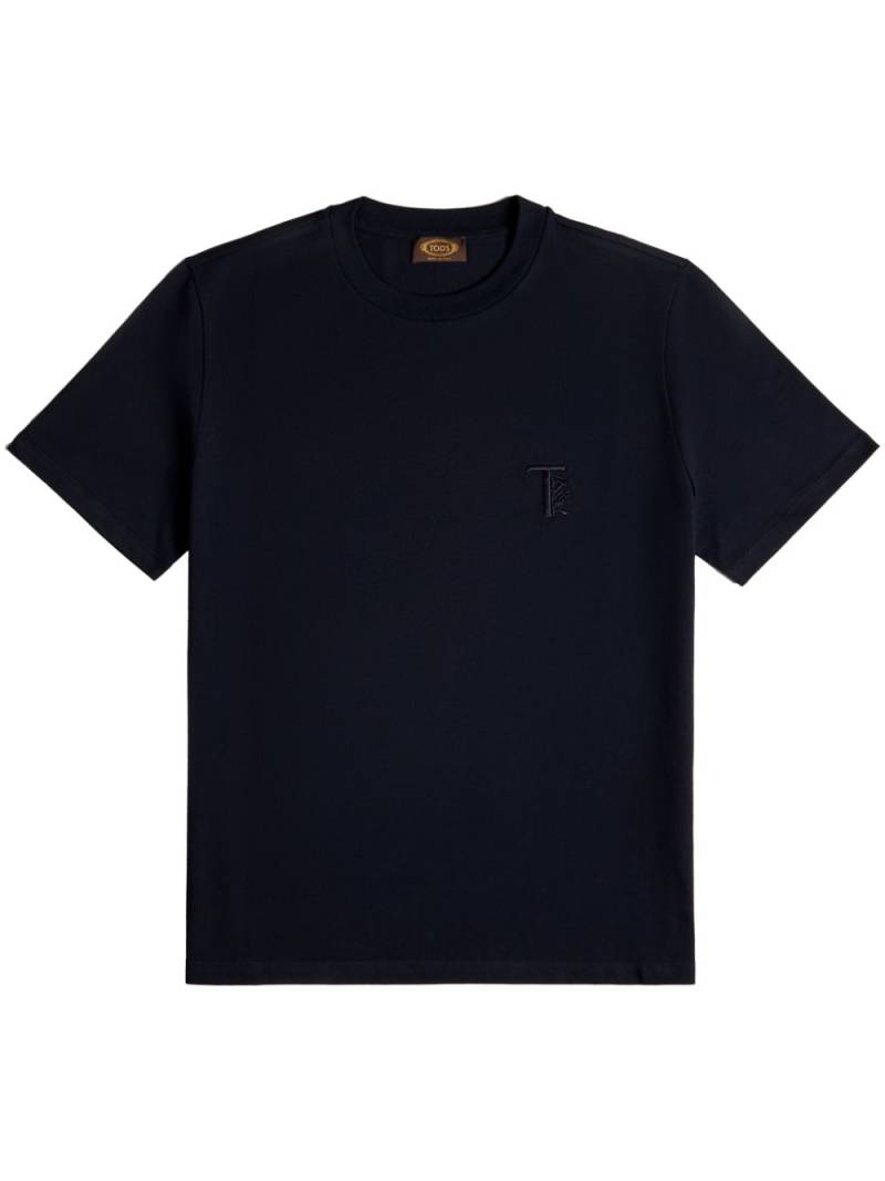 Tod's Leo cotton T-shirt - Blue von Tod's