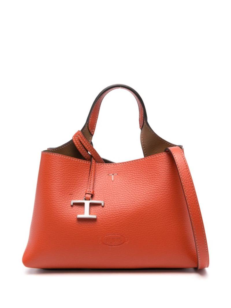 Tod's Micro leather tote bag - Orange von Tod's