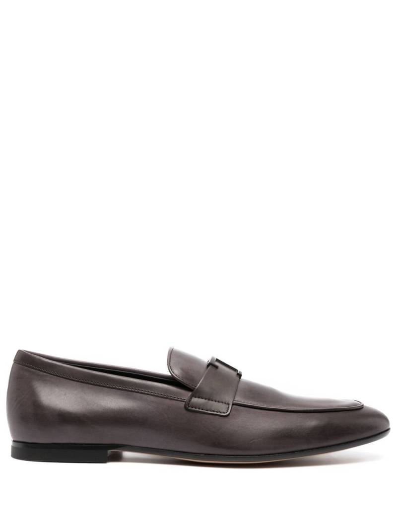 Tod's T Timeless leather loafers - Grey von Tod's