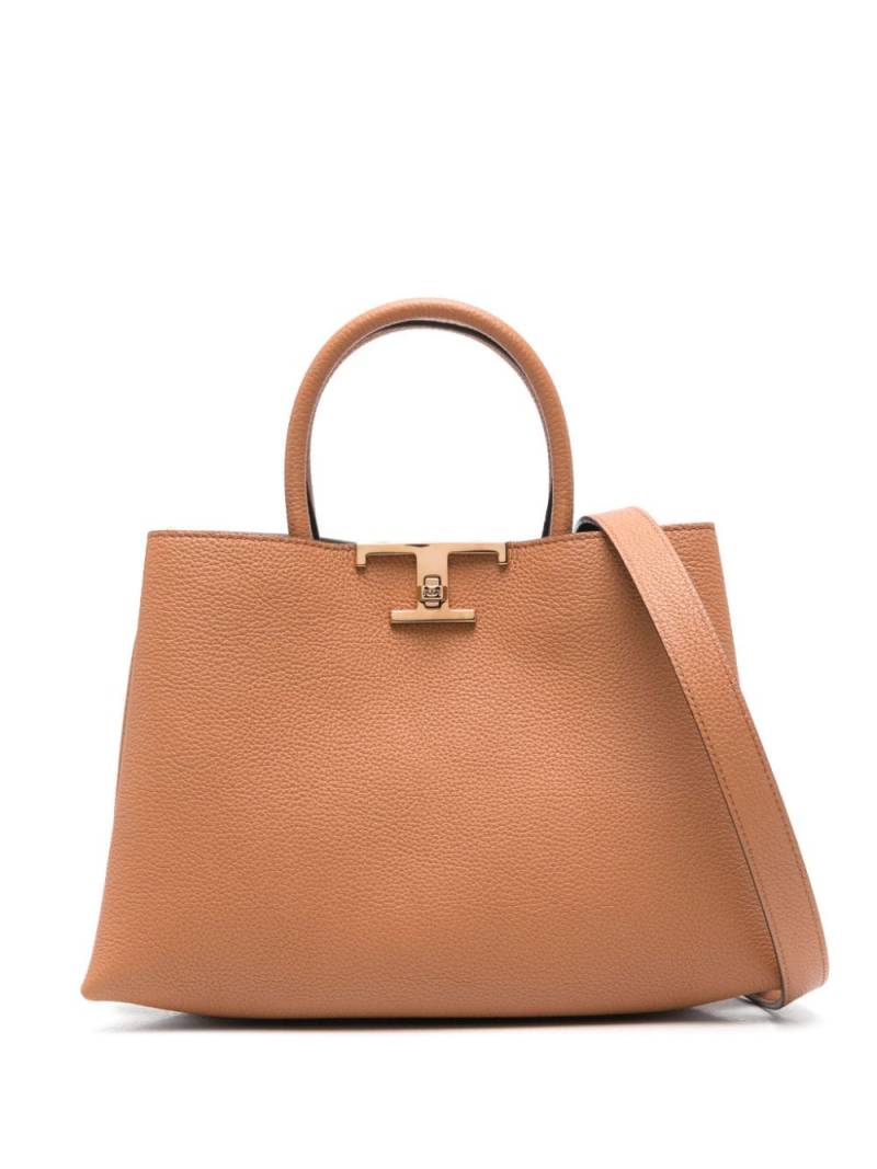 Tod's T Timeless leather tote bag - Brown von Tod's