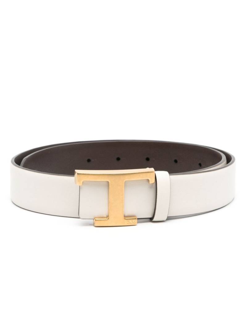 Tod's T Timeless reversuble belt - White von Tod's