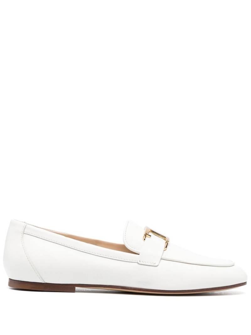 Tod's T-logo leather loafers - White von Tod's