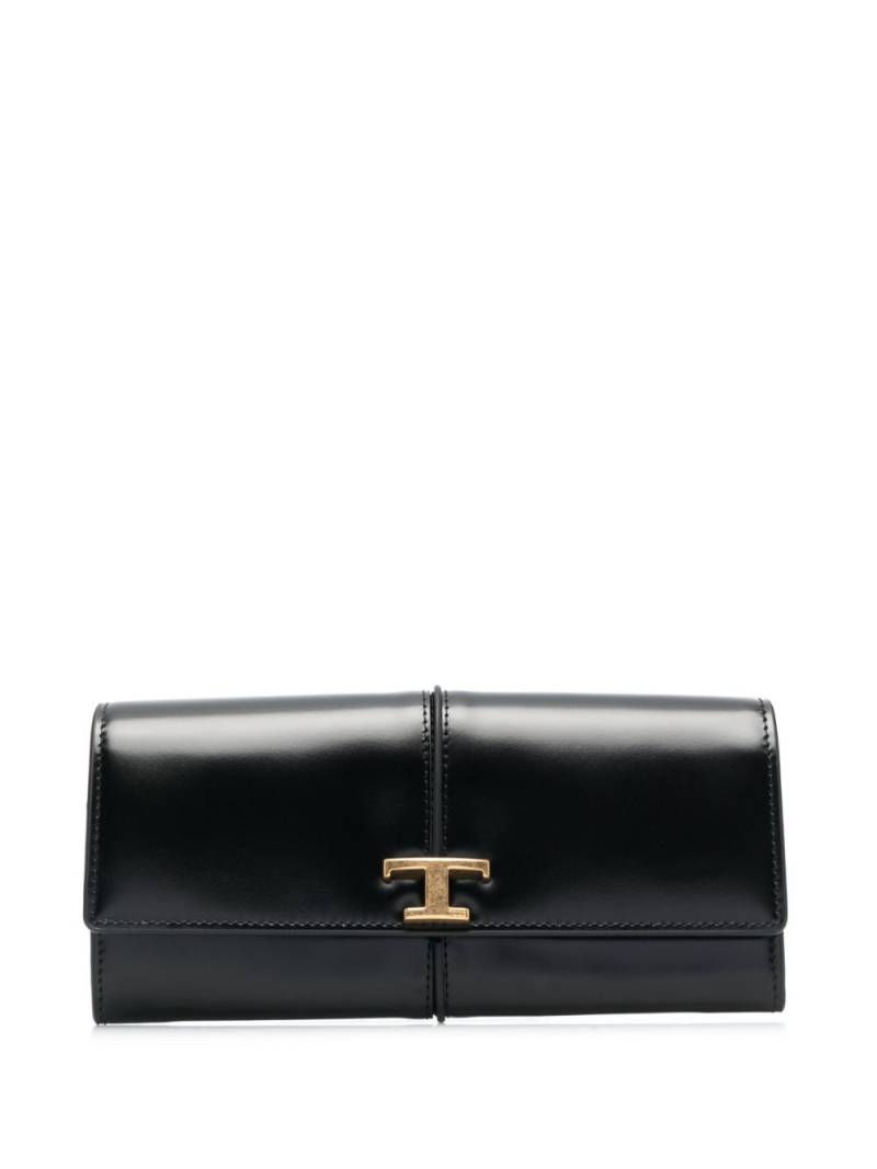 Tod's Timeless foldover wallet - Black von Tod's