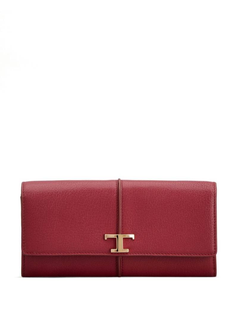 Tod's Timeless foldover wallet - Red von Tod's