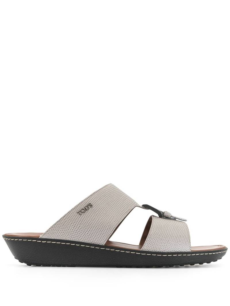 Tod's buckled cut-out sandals - Grey von Tod's