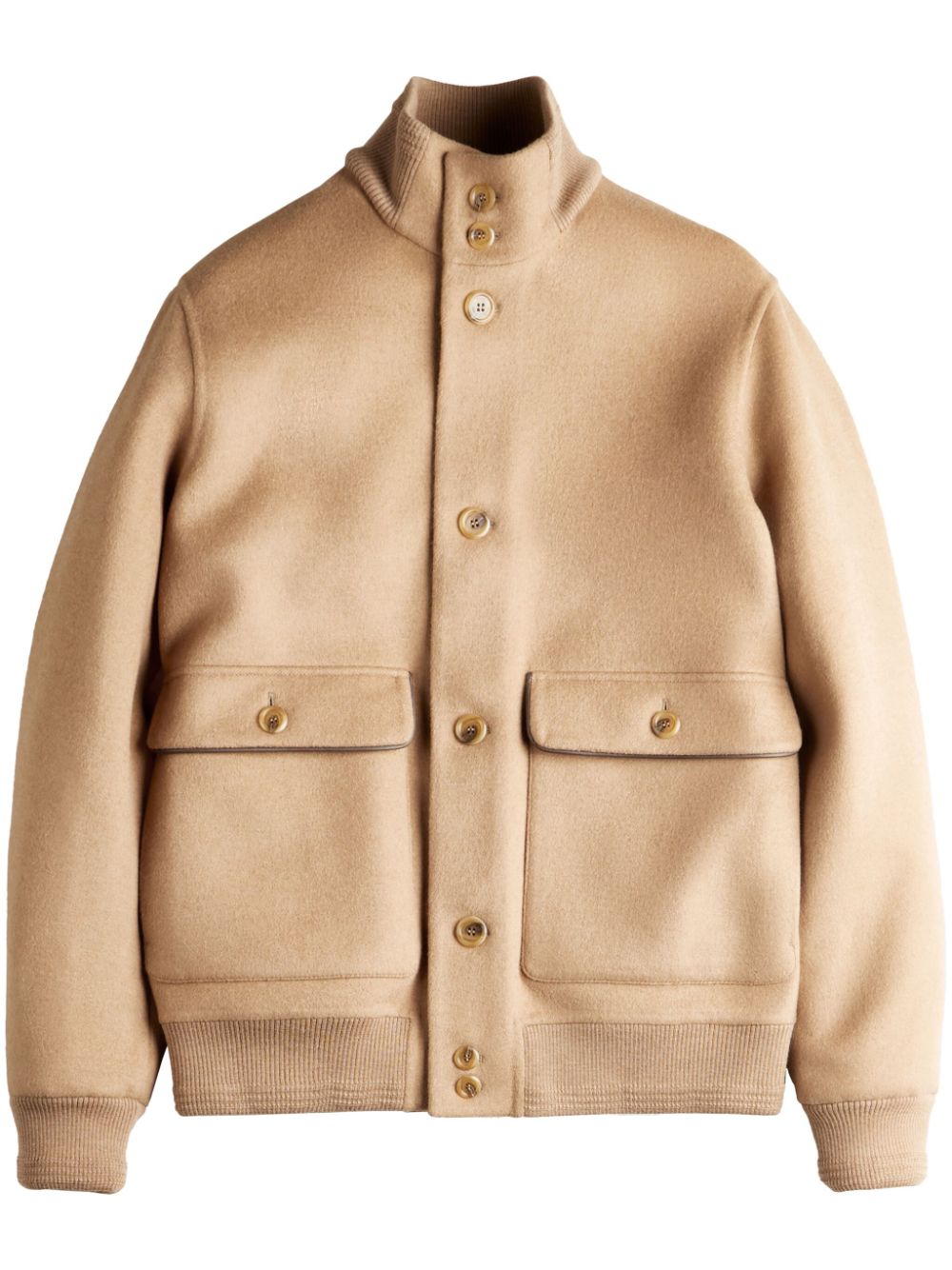 Tod's button-down bomber jacket - Neutrals von Tod's