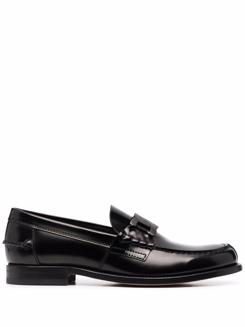 Tod's chain-link detail loafers - Black von Tod's