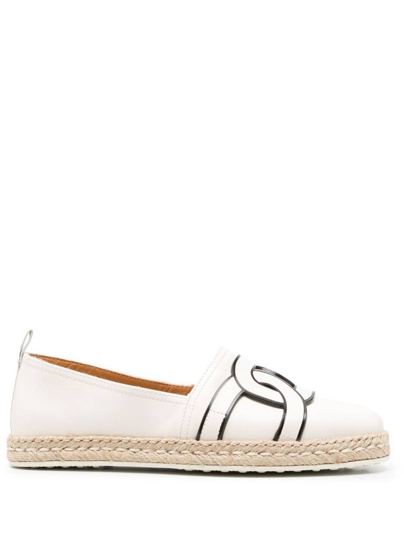 Tod's chain-link-print espadrilles - Neutrals von Tod's