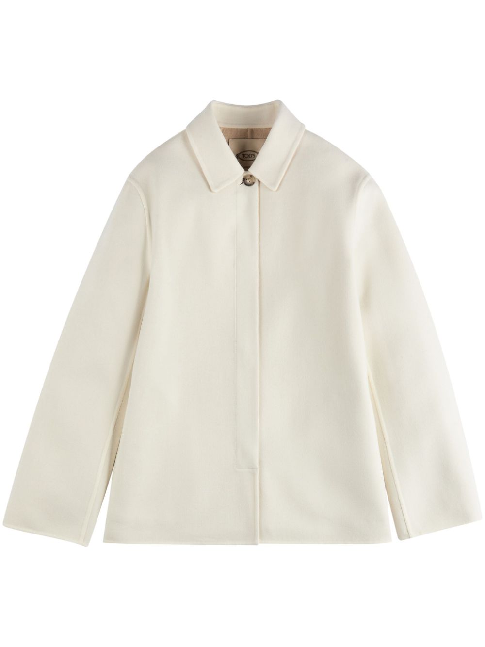 Tod's classic-collar virgin wool jacket - White von Tod's