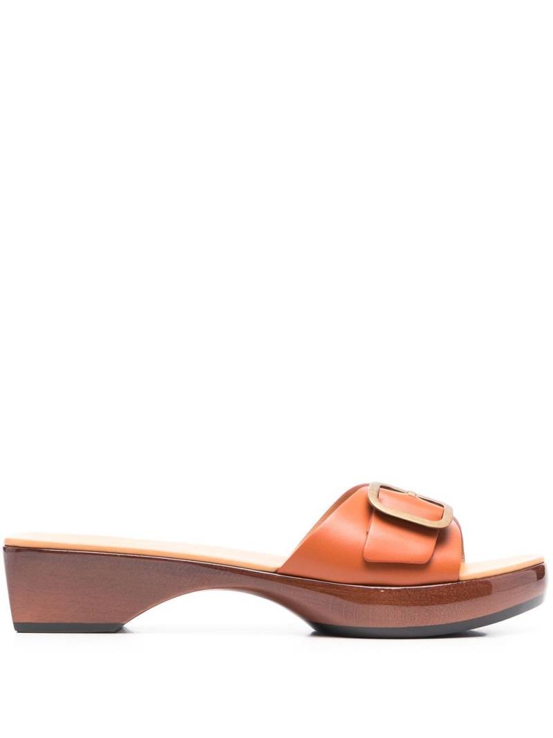 Tod's clog-style slides - Orange von Tod's