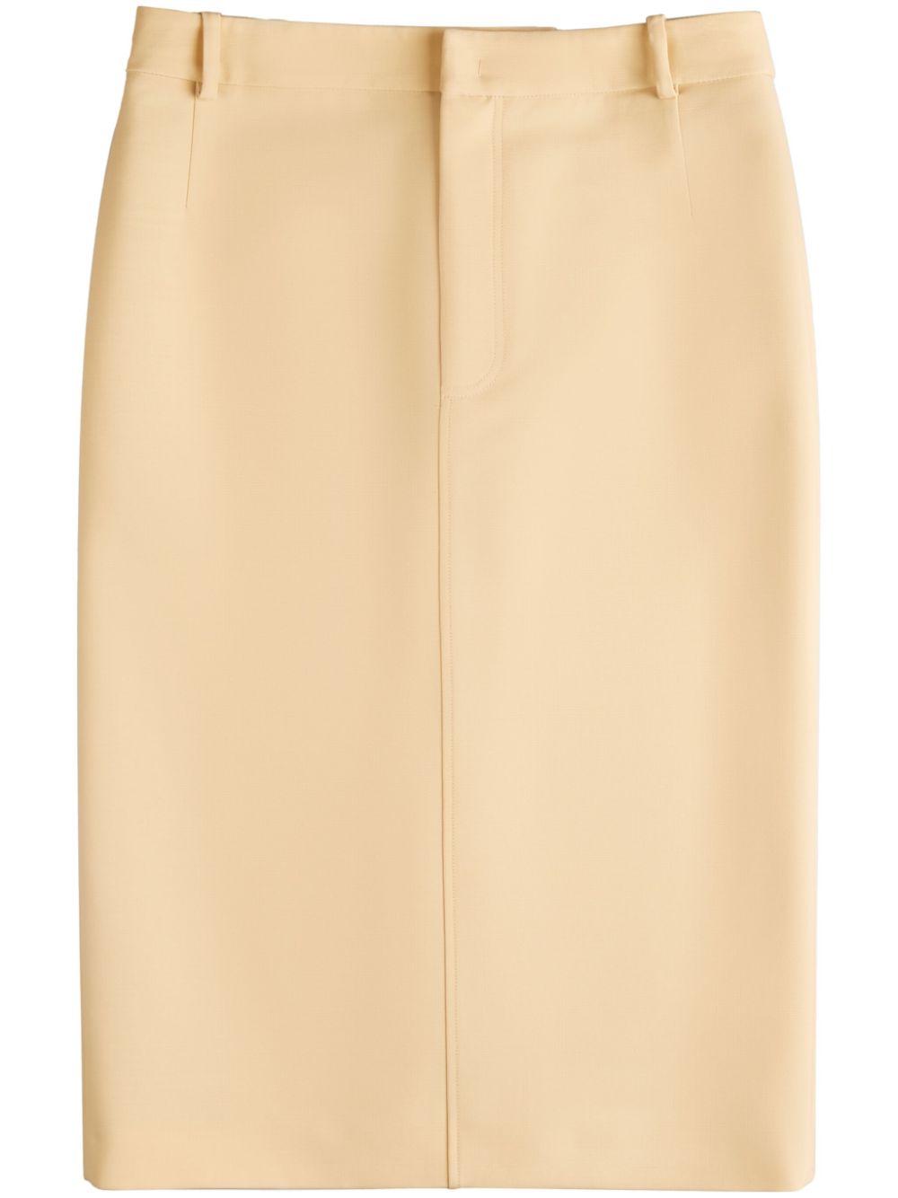 Tod's high-waisted cotton midi skirt - Neutrals von Tod's