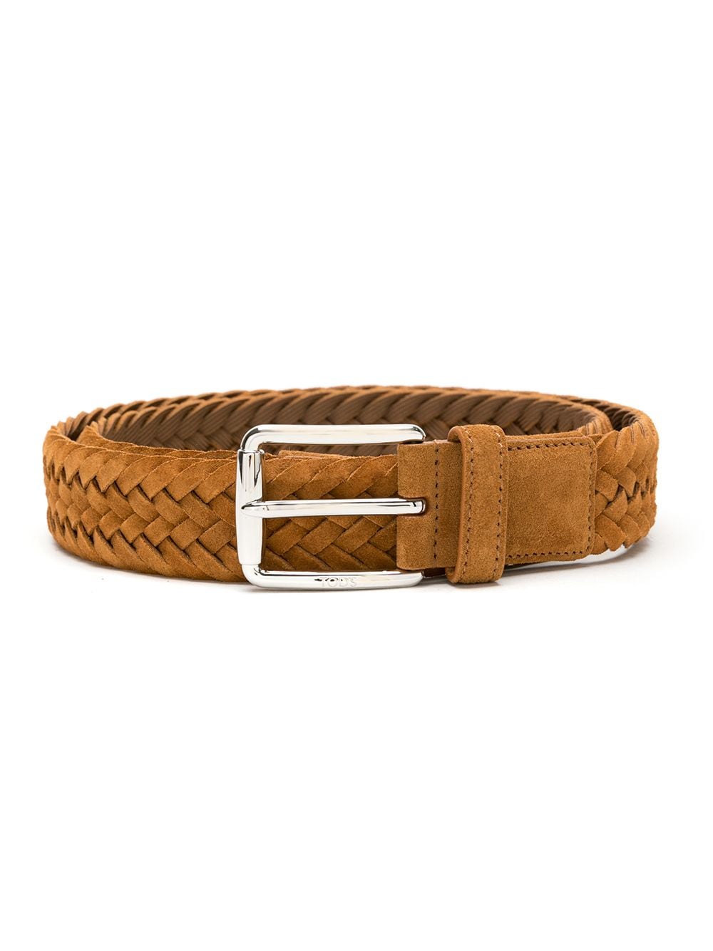Tod's interwoven leather belt - Brown von Tod's