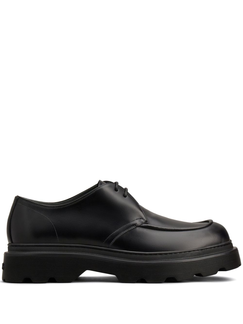 Tod's lace-up leather derby shoes - Black von Tod's