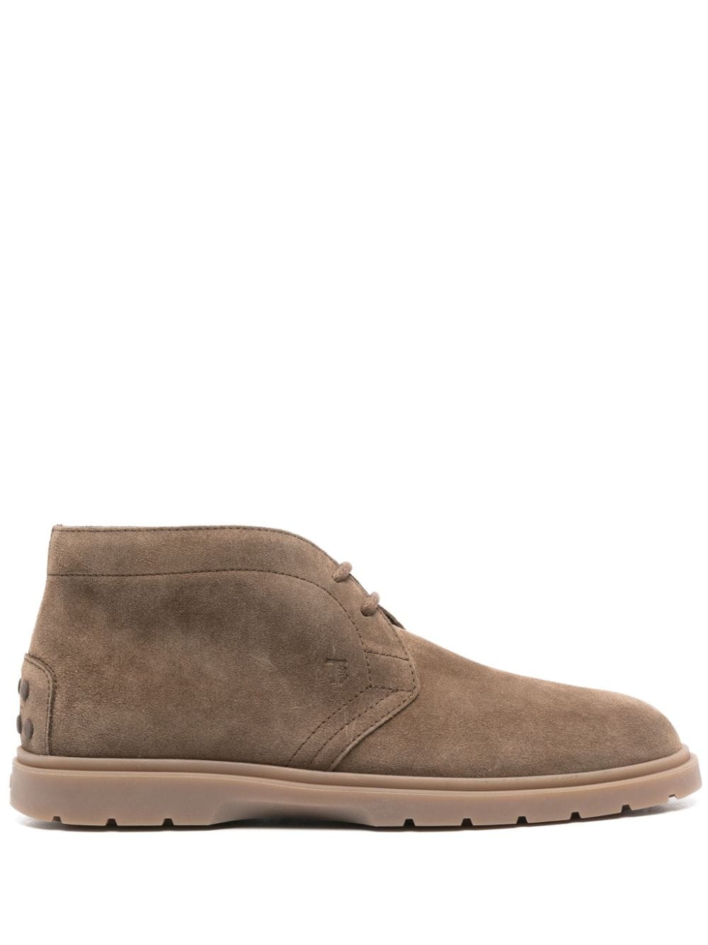 Tod's lace-up suede ankle boots - Brown von Tod's