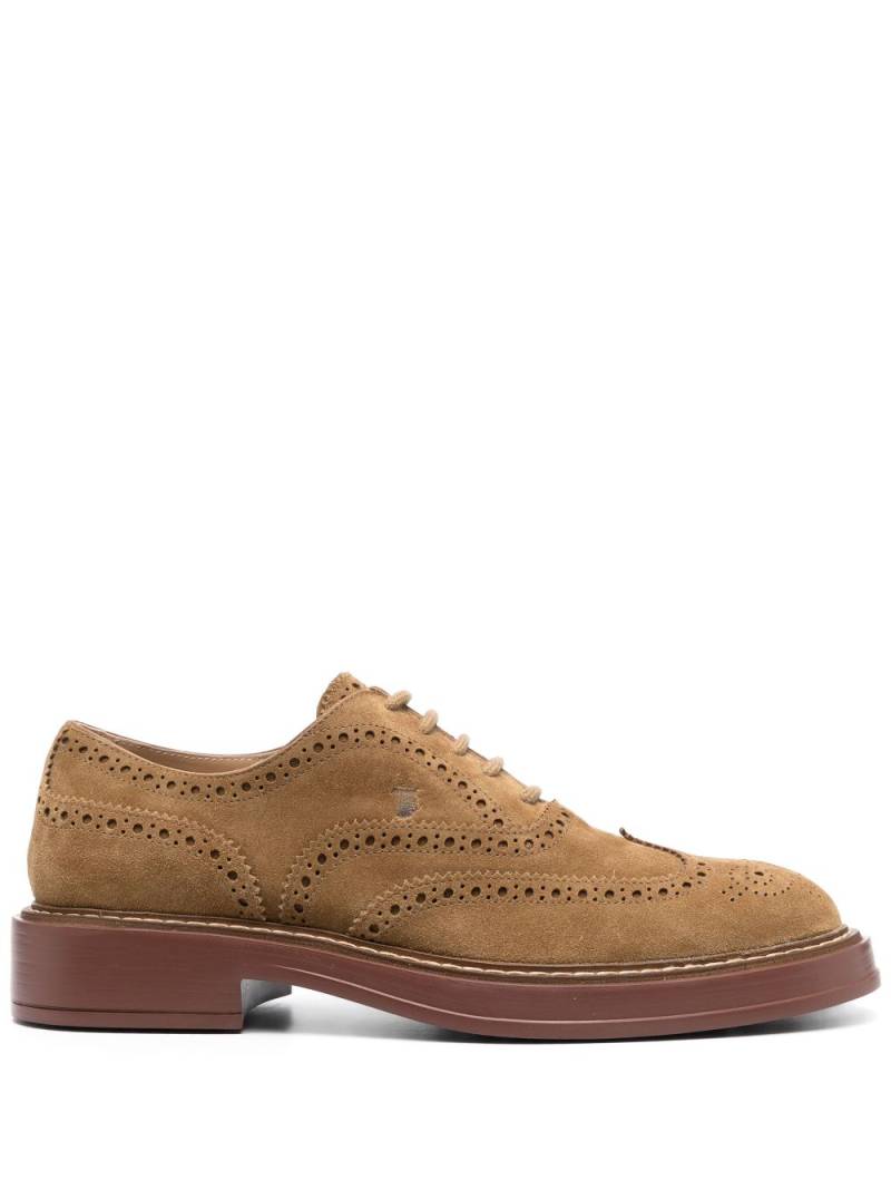 Tod's lace-up suede brogues - Brown von Tod's