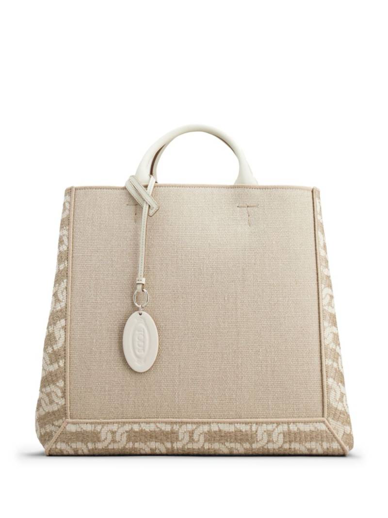 Tod's large Shopping tote bag - Neutrals von Tod's