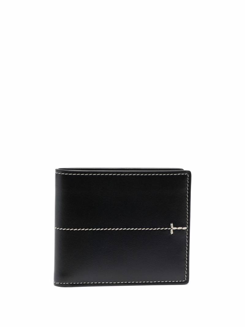 Tod's leather bi-fold wallet - Black von Tod's