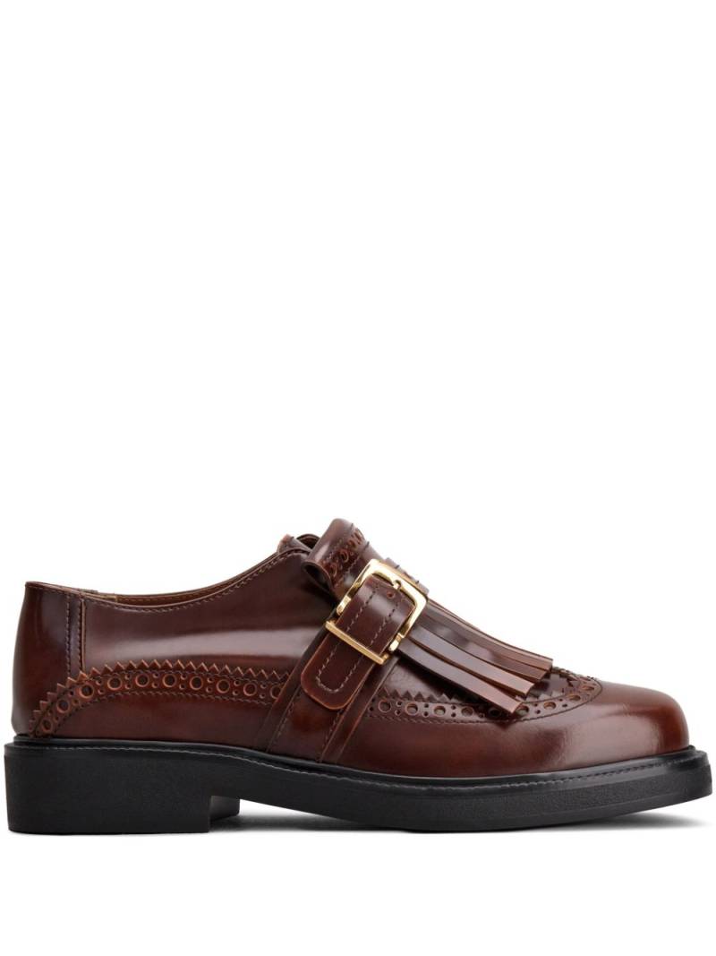 Tod's leather brogue shoes - Brown von Tod's