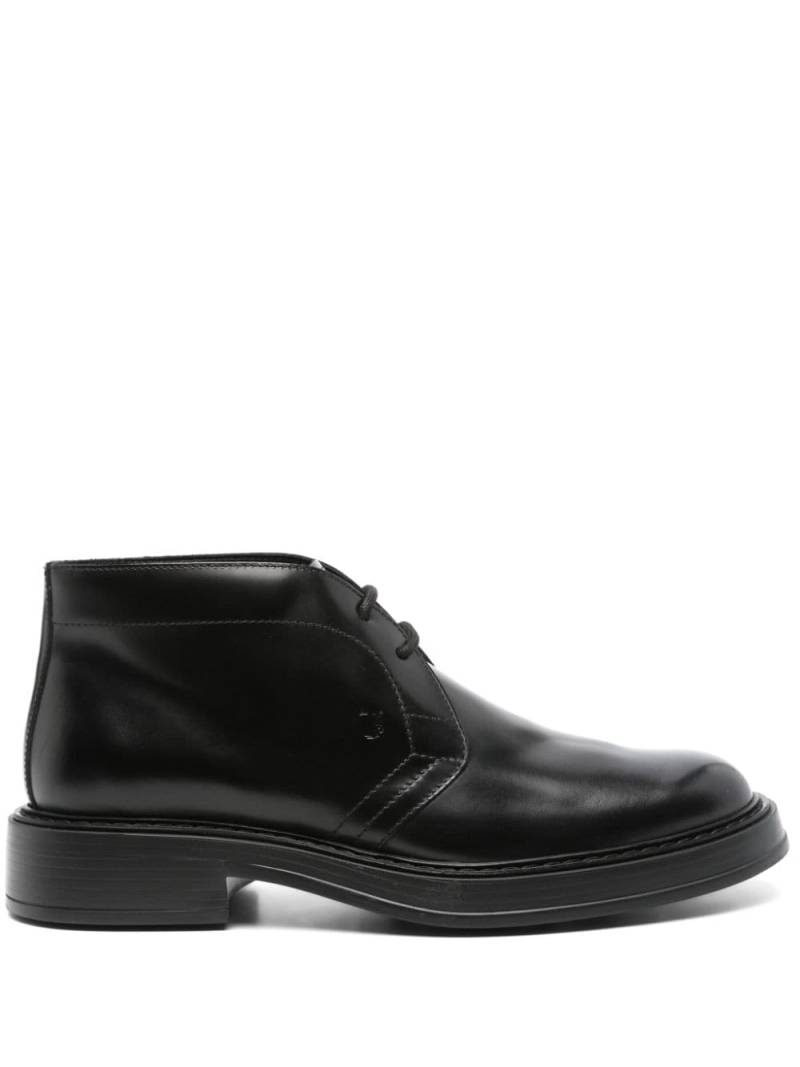 Tod's leather desert boots - Black von Tod's