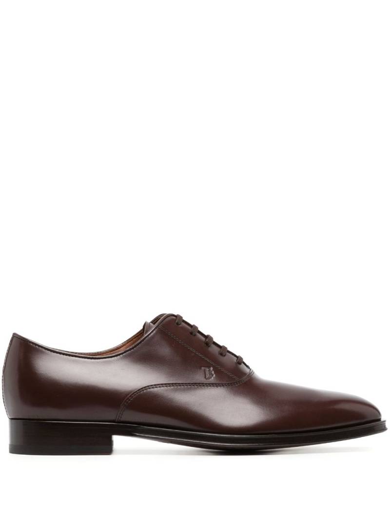 Tod's leather oxford shoes - Brown von Tod's