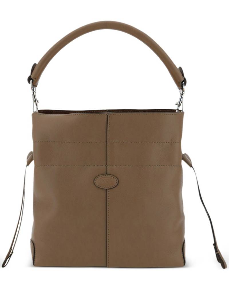 Tod's leather shoulder bag - Neutrals von Tod's