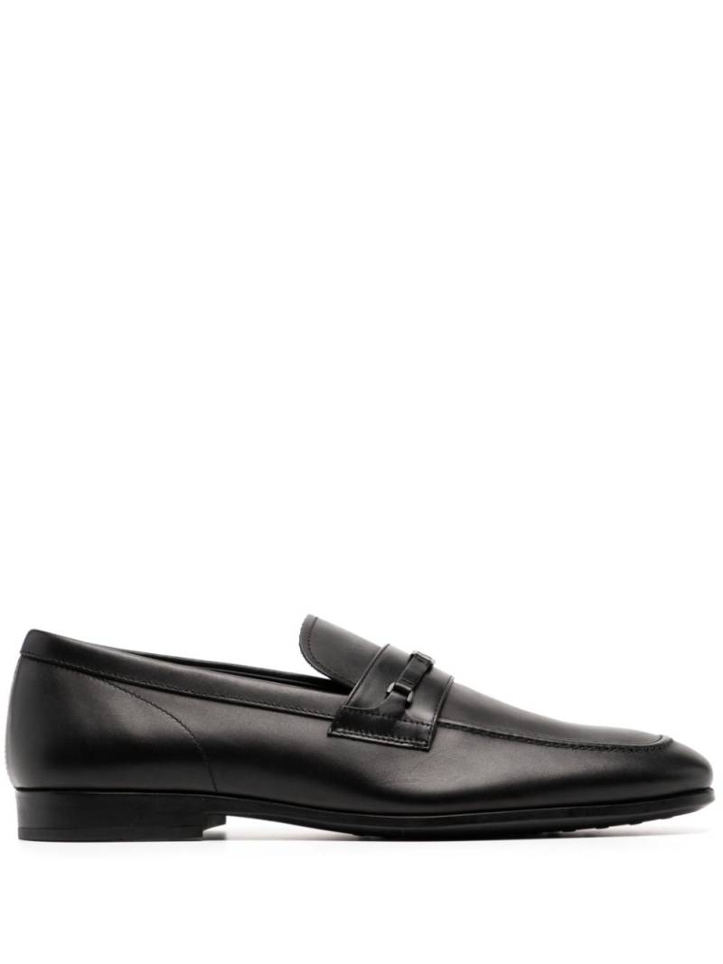 Tod's leather slip-on loafers - Black von Tod's