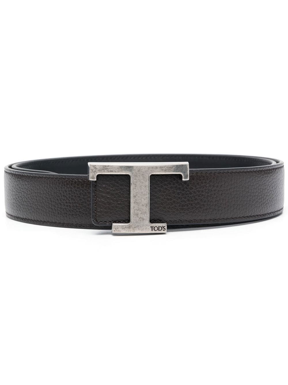 Tod's logo-buckle leather belt - Brown von Tod's
