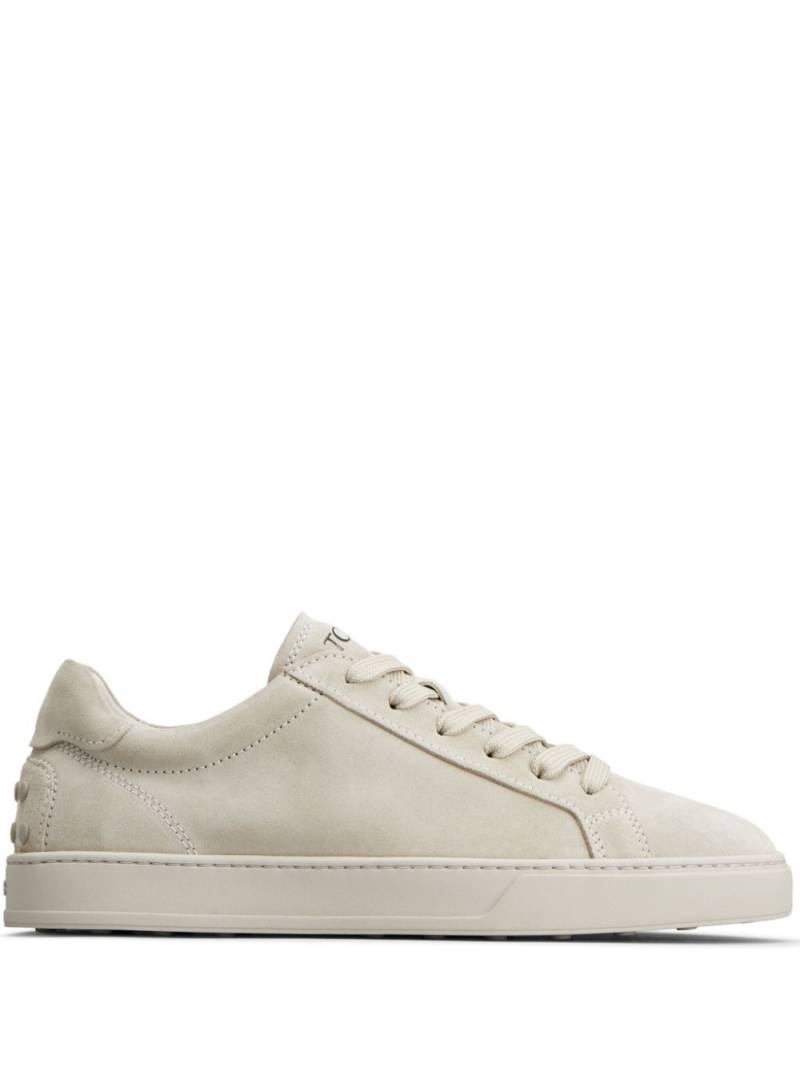 Tod's logo-detail suede sneakers - Neutrals von Tod's