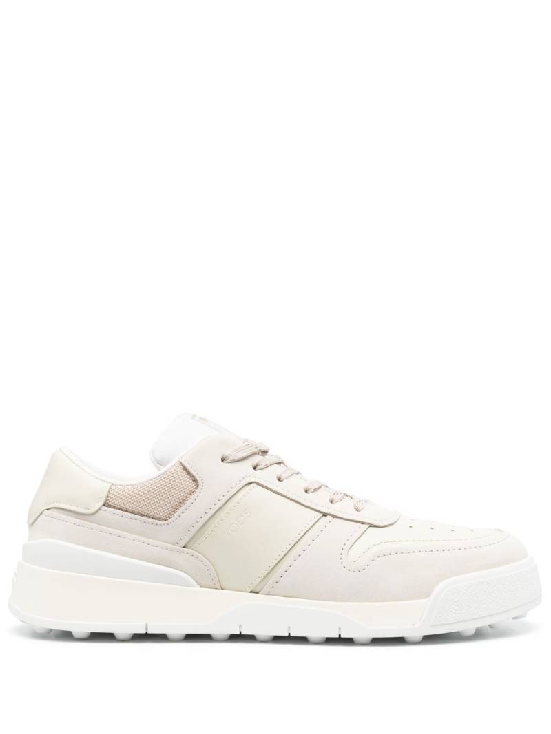 Tod's logo-embossed panelled sneakers - Neutrals von Tod's