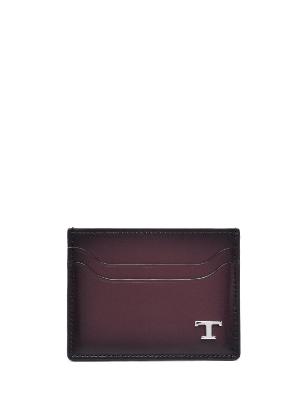 Tod's logo-plaque credit card holder - Purple von Tod's