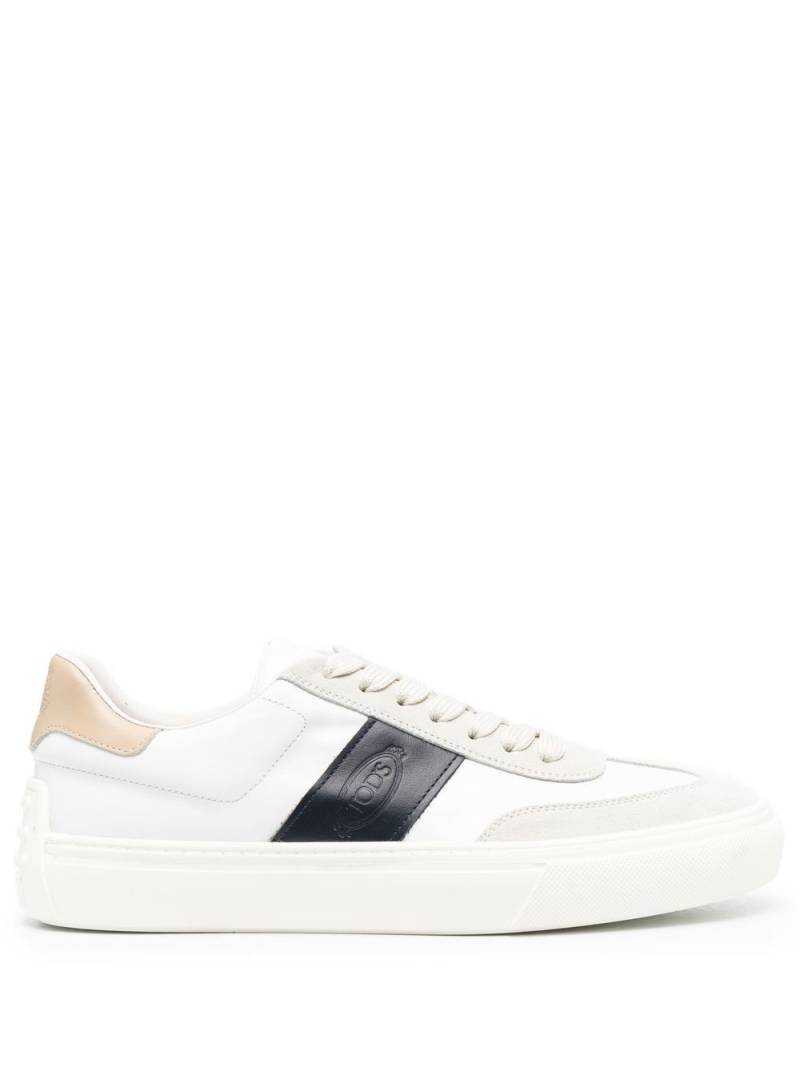 Tod's logo-stamp low-top sneakers - White von Tod's