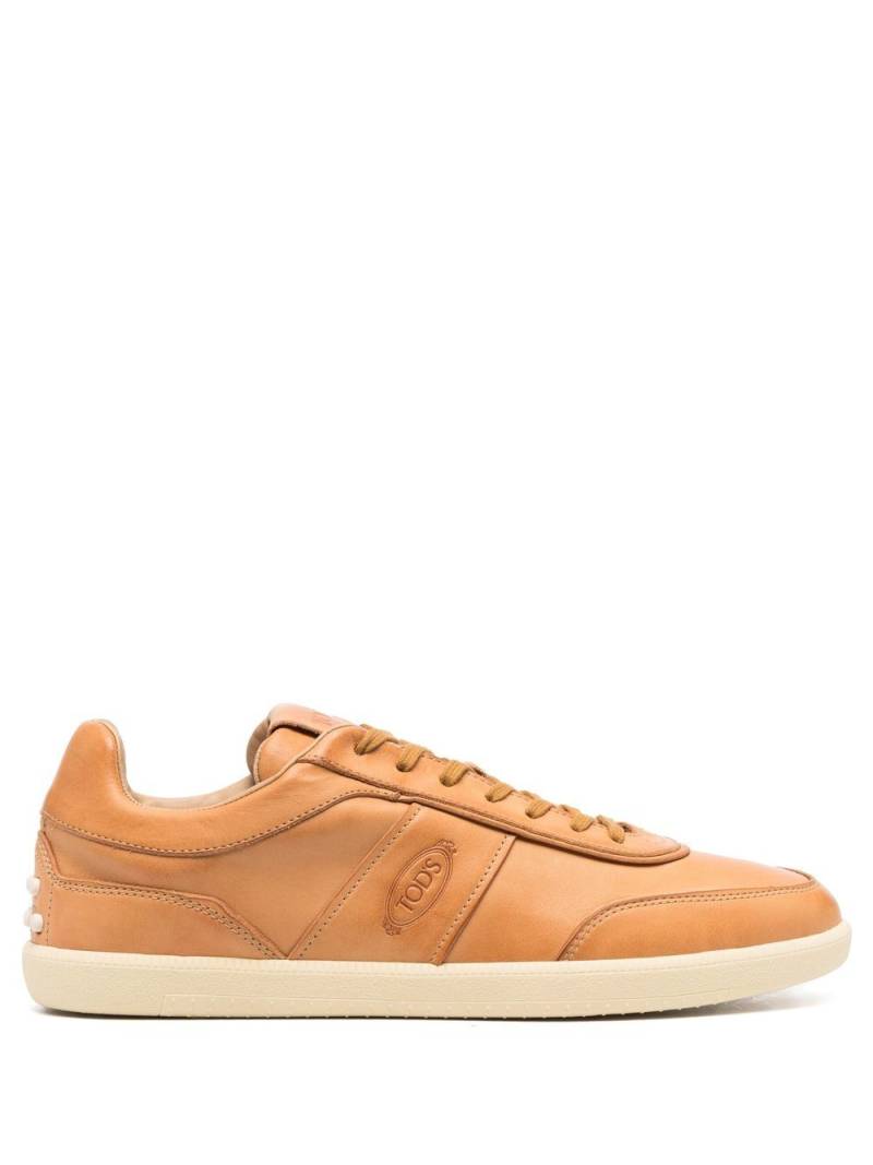 Tod's low-top leather sneakers - Brown von Tod's