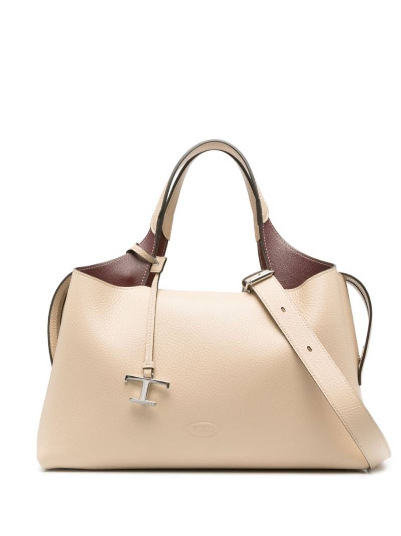 Tod's medium Boston leather tote bag - Neutrals von Tod's