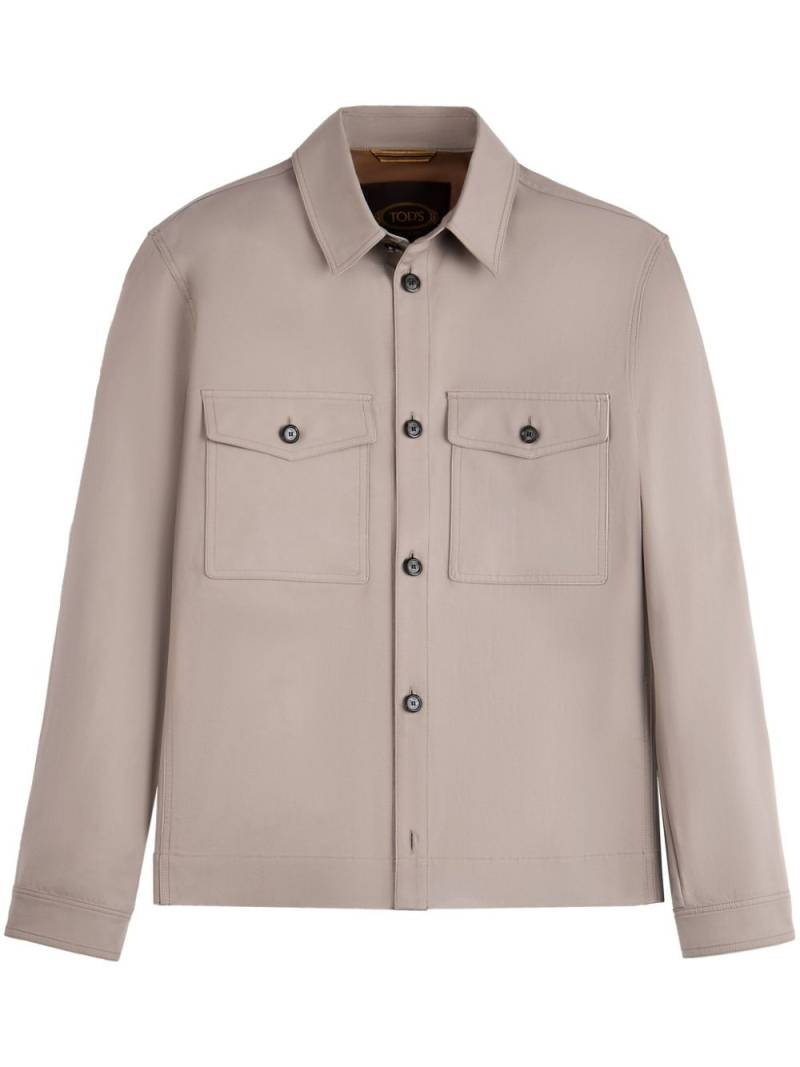 Tod's over shirt jacket - Grey von Tod's