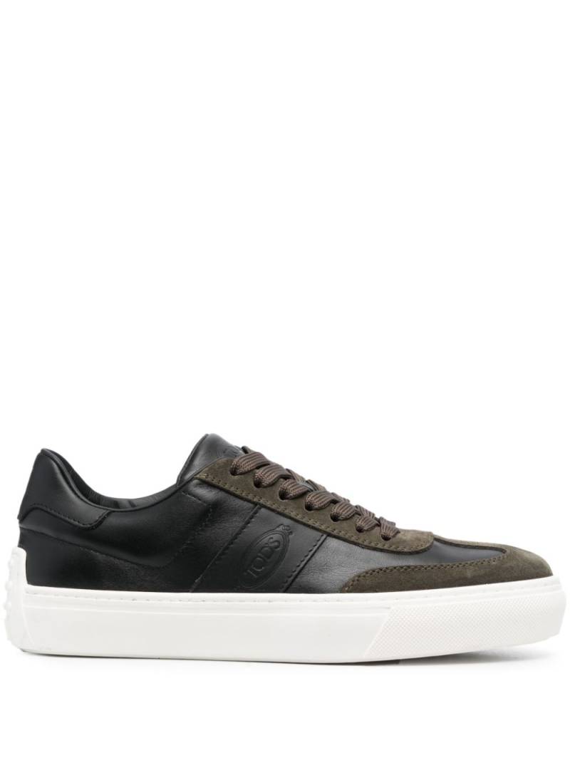 Tod's panelled leather sneakers - Black von Tod's